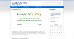 Desktop Screenshot of googlemyway.biz